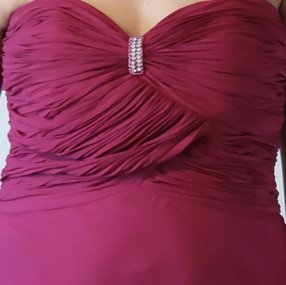 Maroon Evening Gown